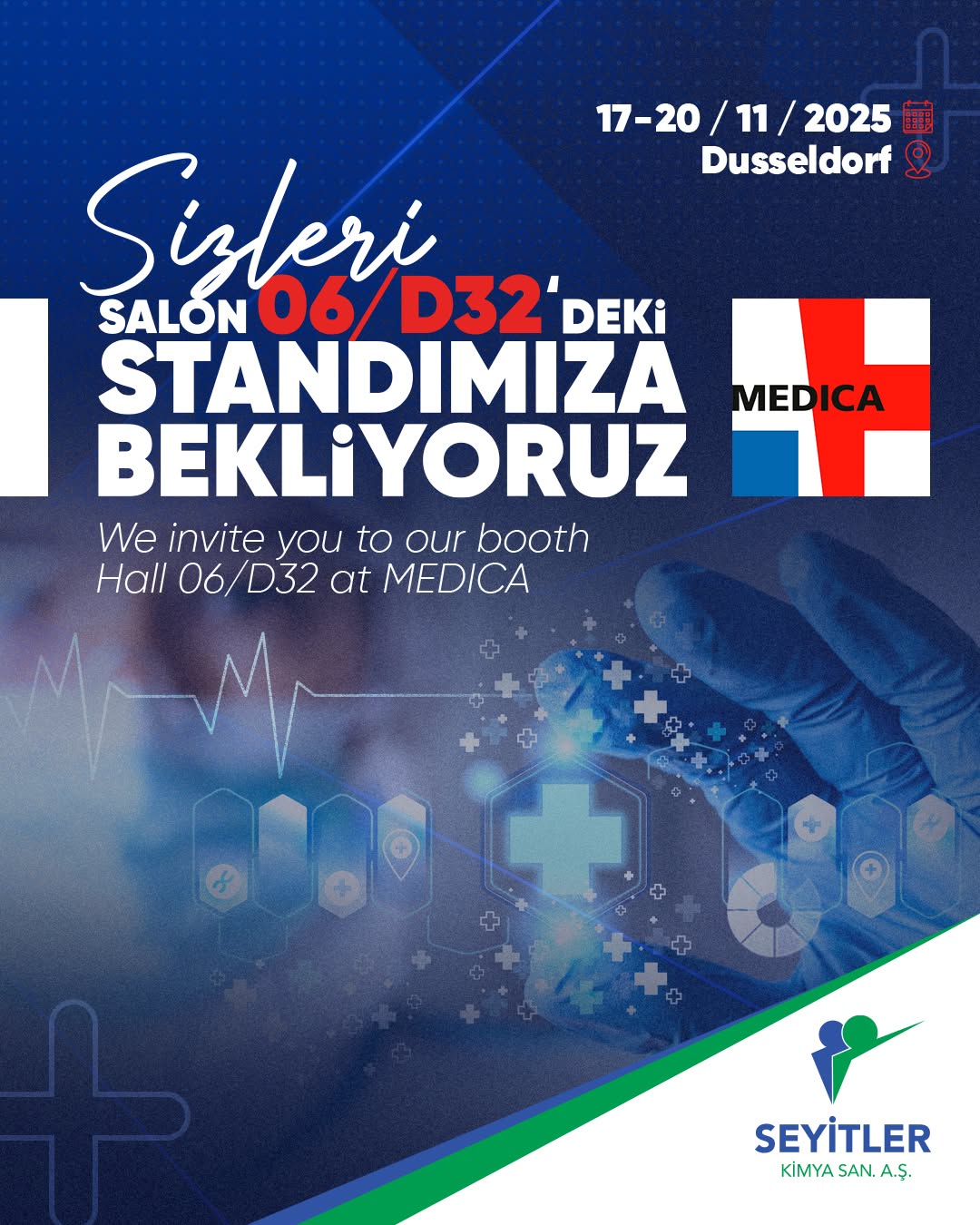 Seyitler Kimya, MEDICA Düsseldorf 2025’te!